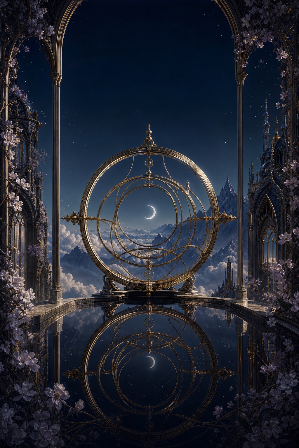 Graphic fantasy cover artwork featuring creature