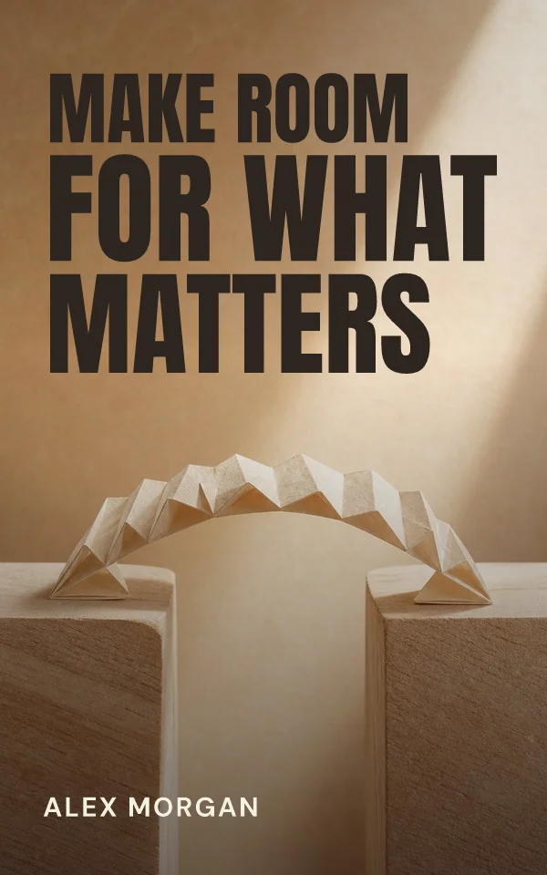 Nonfiction example made in Coverfairy: Make Room for What Matters