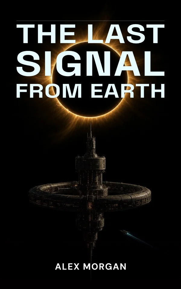 Science fiction example made in Coverfairy: The Last Signal from Earth