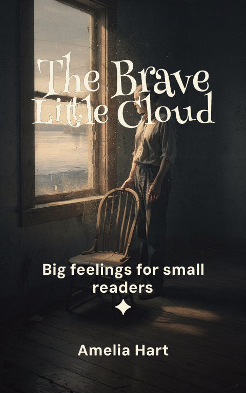 Picture books · Brave little cloud book cover template preview with editable typography over object artwork