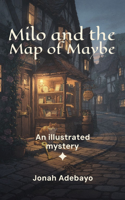Middle grade · Forest map book cover template preview with editable typography over place artwork