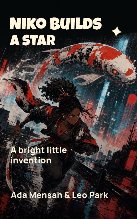 Picture books · Starry workshop book cover template preview with editable typography over place artwork