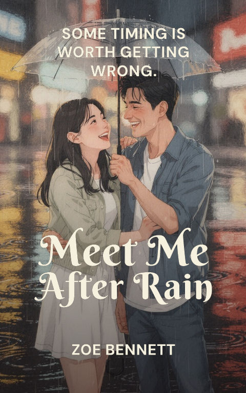Contemporary romance · Cinematic centre book cover template preview with editable typography over people artwork