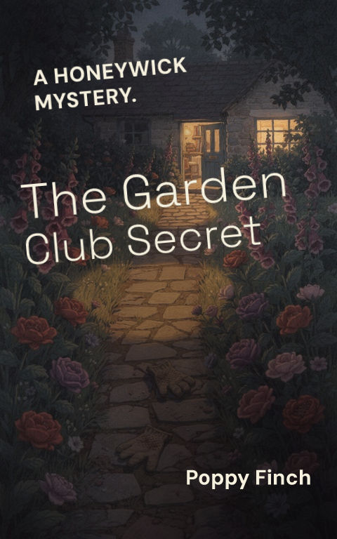 Cozy mystery · Diagonal tension book cover template preview with editable typography over place artwork