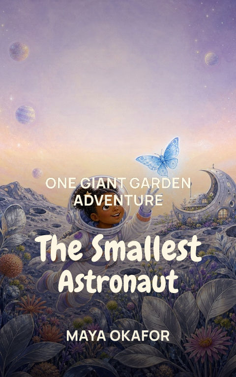 Picture books · Little orbit book cover template preview with editable typography over people artwork