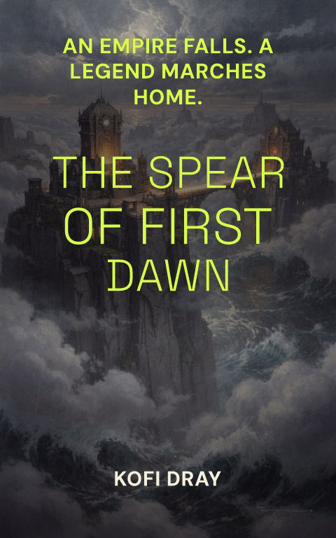 Epic fantasy · Modern signal book cover template preview with editable typography over place artwork