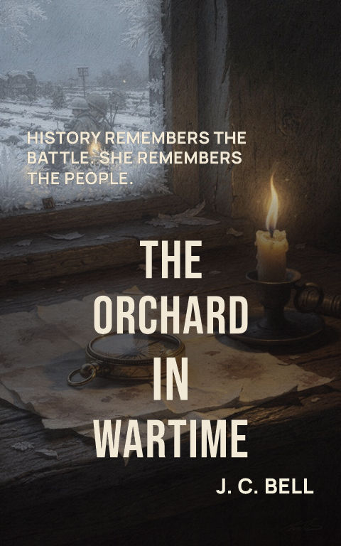 Historical fiction · Split horizon book cover template preview with editable typography over object artwork
