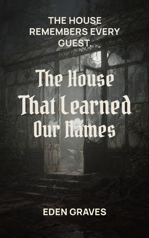 Horror · Cinematic centre book cover template preview with editable typography over place artwork