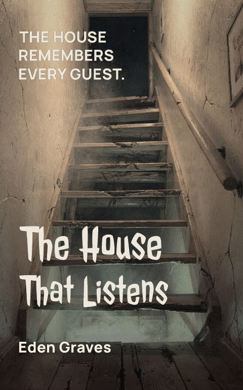 Horror · Modern serif poster book cover template preview with editable typography over place artwork