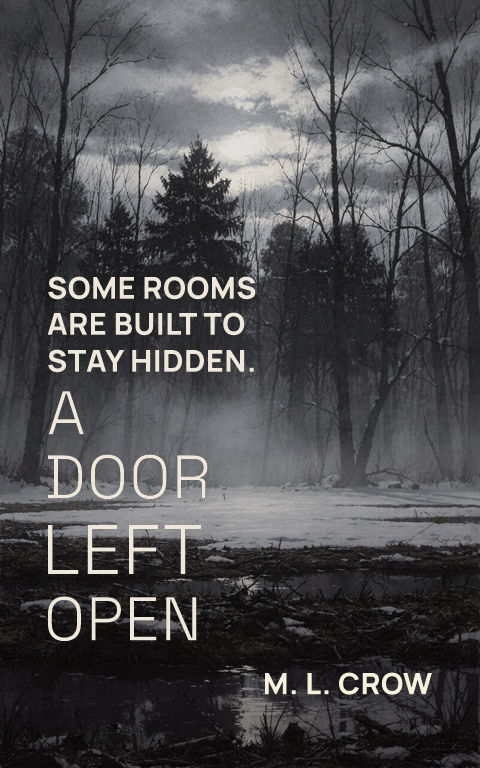Horror · Structured grid book cover template preview with editable typography over place artwork