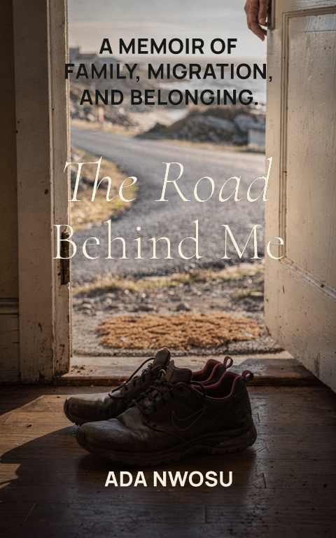 Memoir · Cinematic centre book cover template preview with editable typography over object artwork