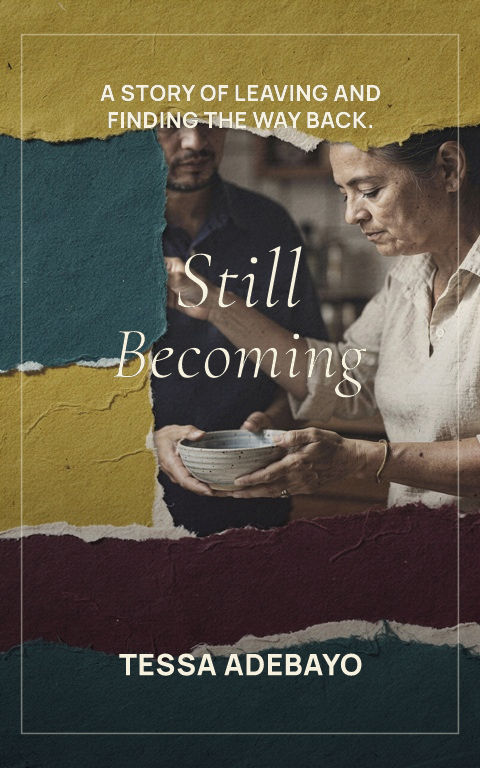 Memoir · Frame narrative book cover template preview with editable typography over people artwork