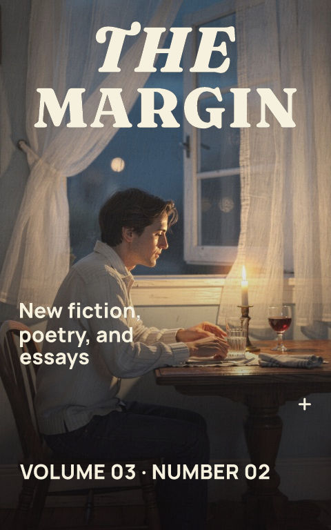 Literary journals · Literary quarterly book cover template preview with editable typography over place artwork