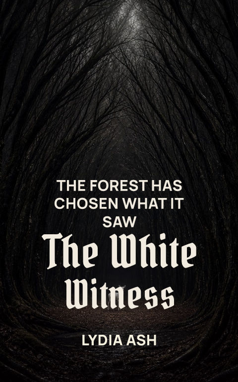 Horror · White witness book cover template preview with editable typography over creature artwork