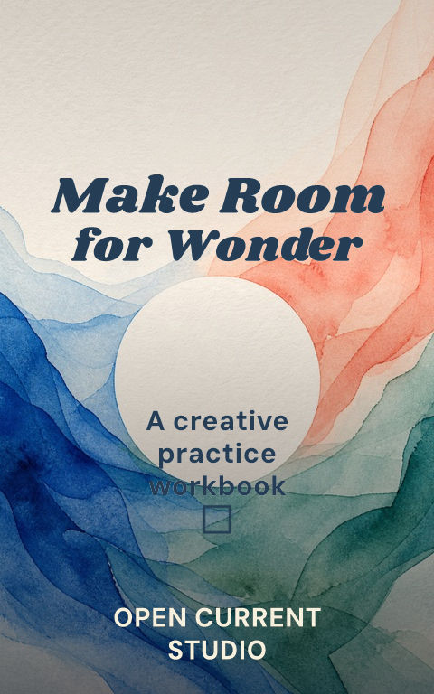Guided journals · Creative tide book cover template preview with editable typography over symbolic artwork