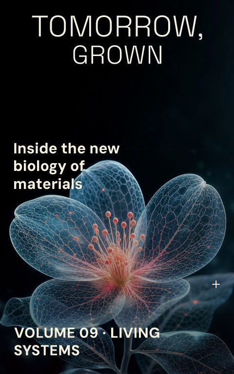 Science magazines · Future bloom book cover template preview with editable typography over object artwork