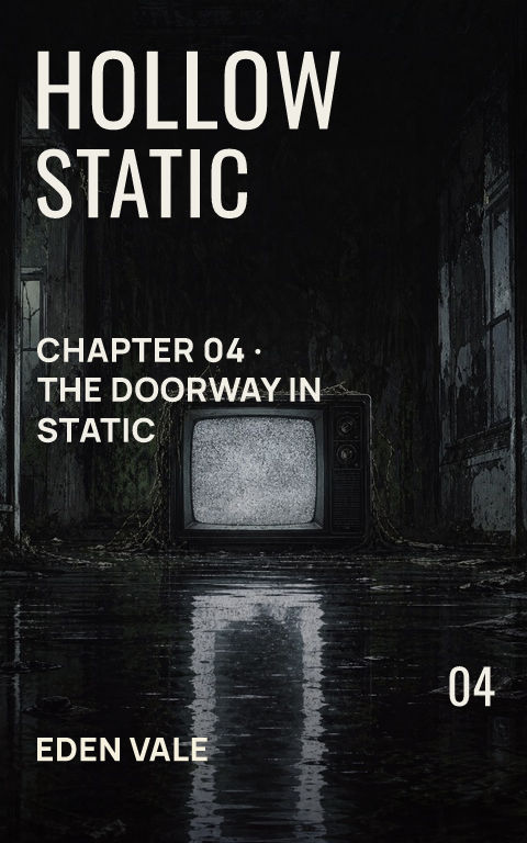 Horror comics · Hollow signal book cover template preview with editable typography over object artwork