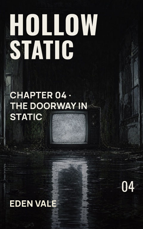 Horror comics · Hollow signal book cover template preview with editable typography over object artwork