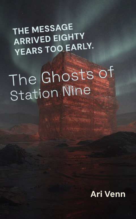 Science fiction · Diagonal tension book cover template preview with editable typography over place artwork