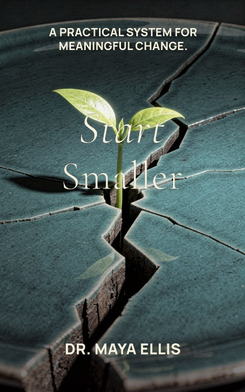 Self-help & personal growth · Cinematic centre book cover template preview with editable typography over symbolic artwork
