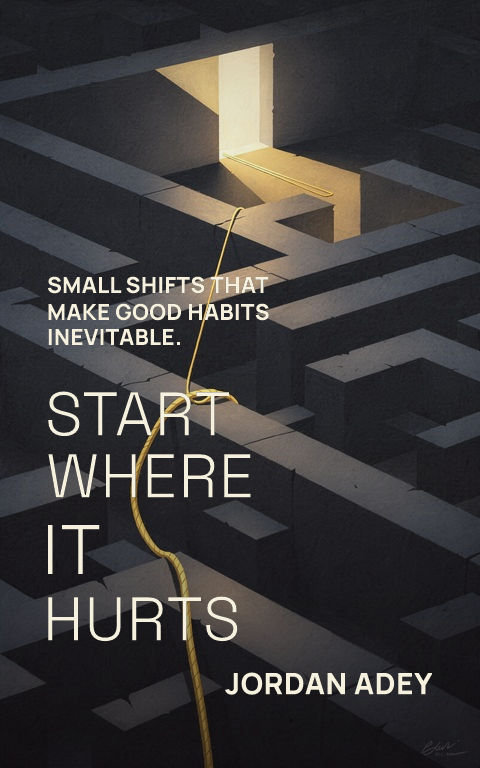 Self-help & personal growth · Structured grid book cover template preview with editable typography over symbolic artwork