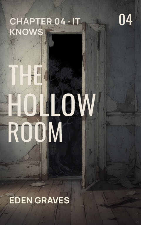Horror comics · Hollow panel book cover template preview with editable typography over place artwork