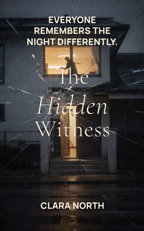 Psychological thriller · Cinematic centre book cover template preview with editable typography over place artwork