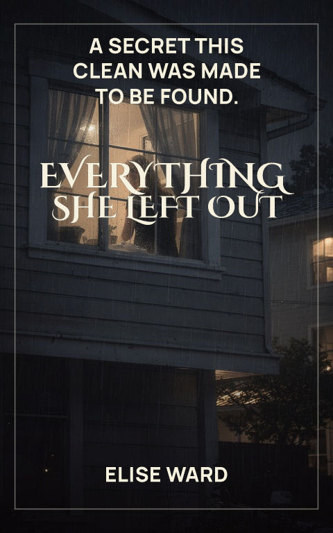 Psychological thriller · Crown arc book cover template preview with editable typography over place artwork
