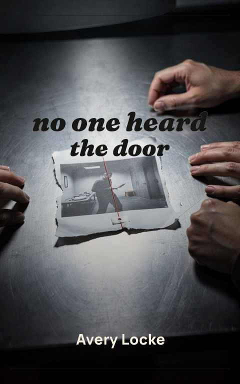 Psychological thriller · Restrained prestige book cover template preview with editable typography over object artwork