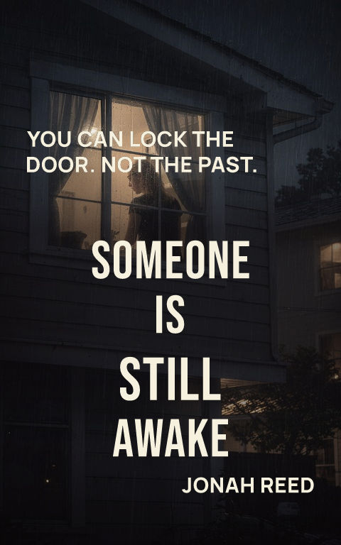 Psychological thriller · Split horizon book cover template preview with editable typography over place artwork