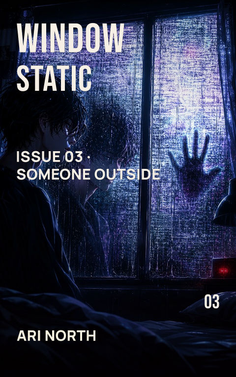 Horror comics · Static window book cover template preview with editable typography over object artwork