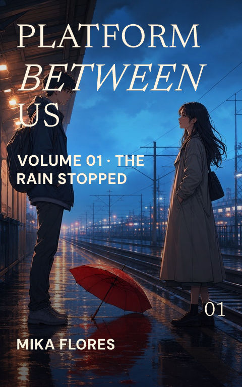 Romance manga · Summer platform book cover template preview with editable typography over people artwork